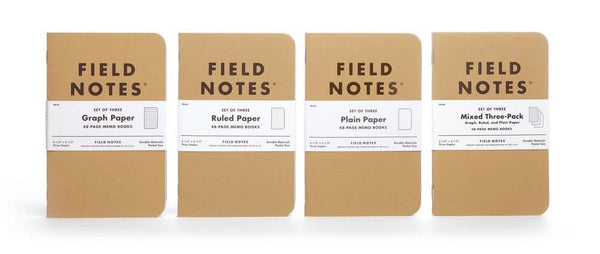 Field Notes - Original Kraft 3-Packs - Pocket Notebook
