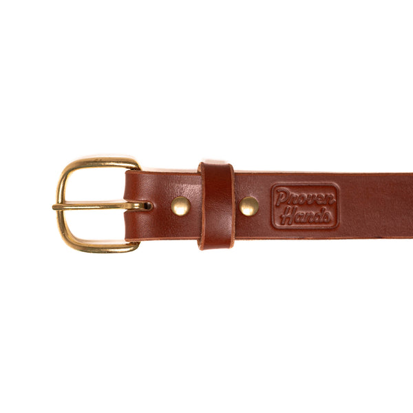 Proven Hands Classic Brown Full Grain Leather Belt – Made in USA
