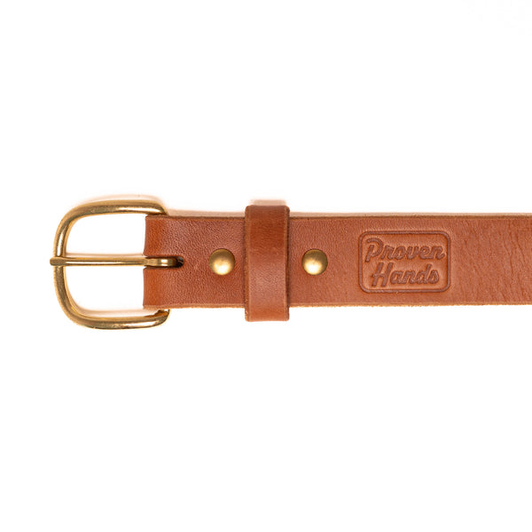 Proven Hands Settler Full Grain Leather Belt – Made in USA - Buck Brown
