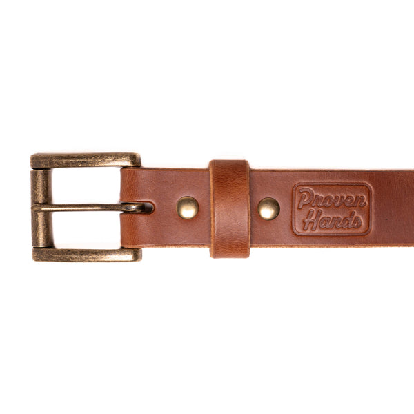 Proven Hands Pioneer Full Grain Leather Belt – Made in USA - Buck Brown