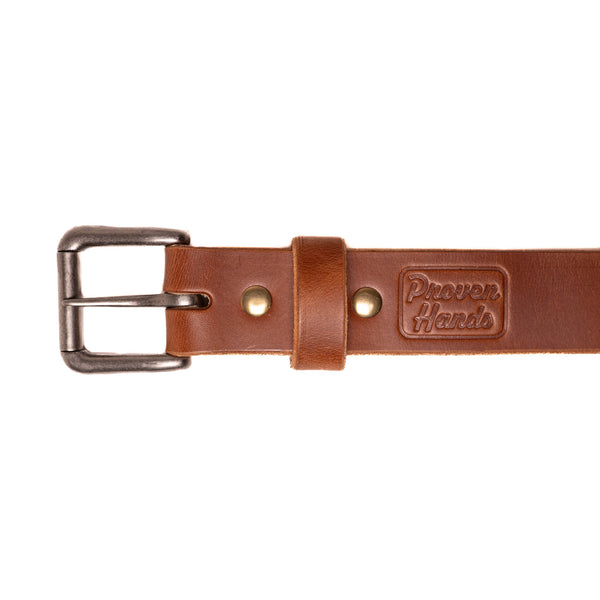 Proven Hands Pioneer Full Grain Leather Belt – Made in USA - Buck Brown