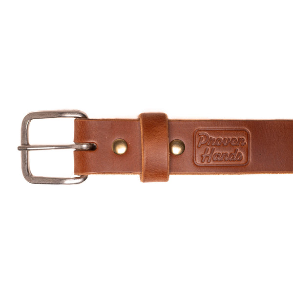 Proven Hands Pioneer Full Grain Leather Belt – Made in USA - Buck Brown
