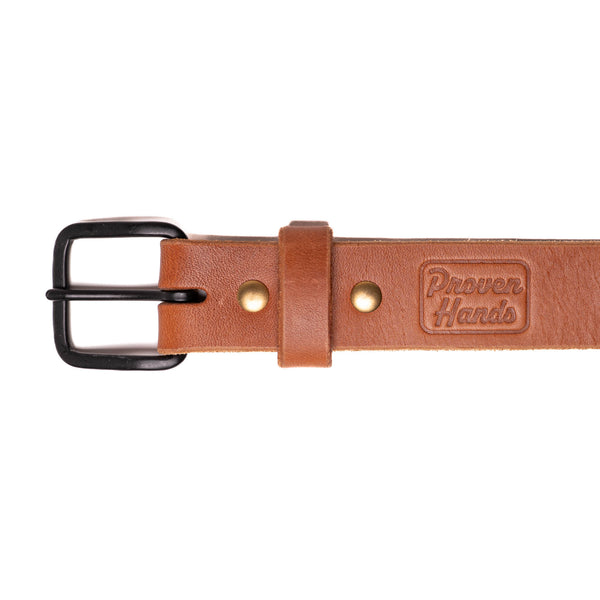 Proven Hands Settler Full Grain Leather Belt – Made in USA - Buck Brown