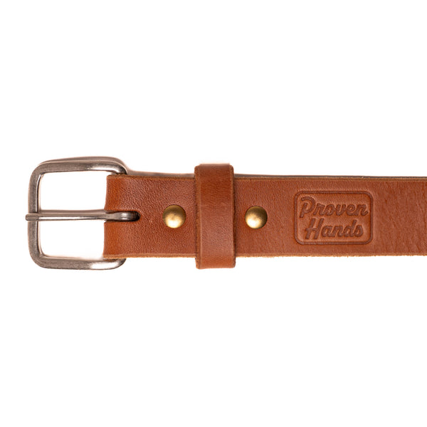 Proven Hands Settler Full Grain Leather Belt – Made in USA - Buck Brown