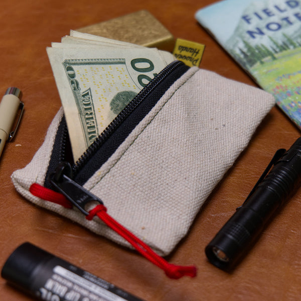 The Daily Ditty Bag – Small Canvas Pocket Pouch Wallet