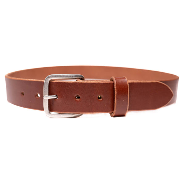 Proven Hands Classic Brown Full Grain Leather Belt – Made in USA