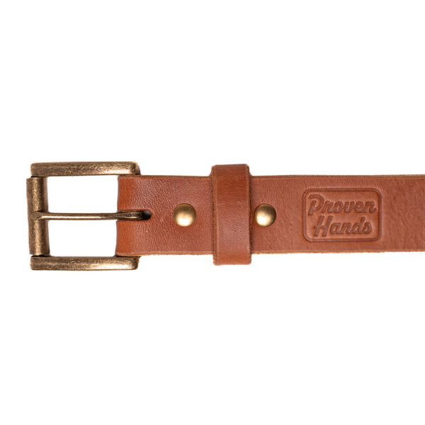 Proven Hands Settler Full Grain Leather Belt – Made in USA - Buck Brown