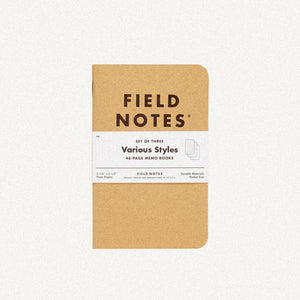 Field Notes - Original Kraft 3-Packs - Pocket Notebook
