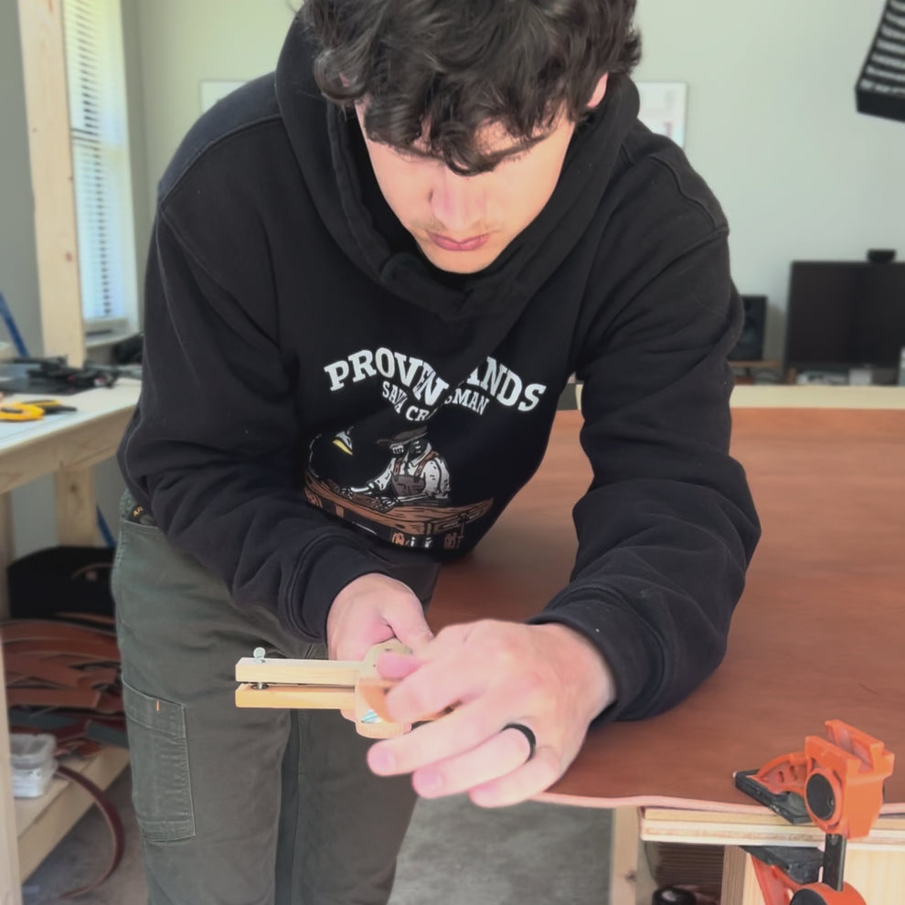 cutting leather straps