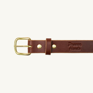 Made in USA Settler Slim Belt by Proven Hands — Full Grain, Everyday