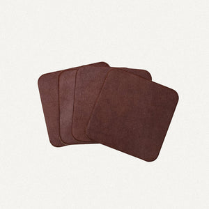 Proven Hands Full Grain Leather Coaster Set – 4 Pack – Made in USA